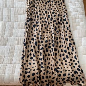 Realisation Naomi Leopard Silk Skirt XS